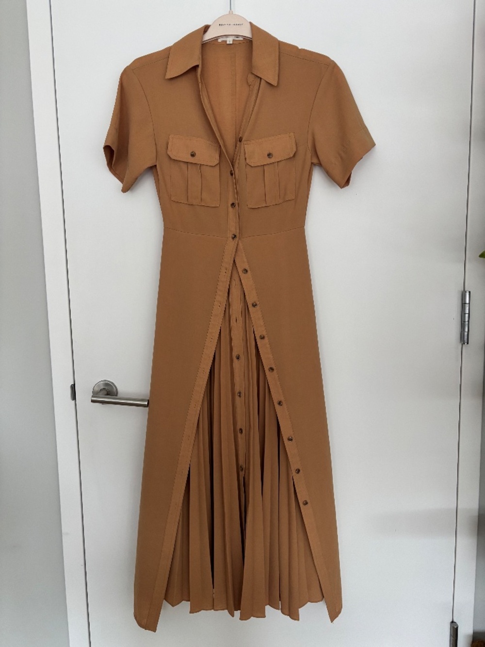 A.L.C. Midi Florence Dress in Camel